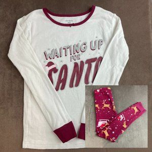 Carter's Girls Cotton "Waiting for Santa" Pajamas Size 8 (SKU: 50G)